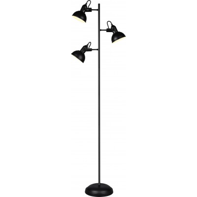 Floor lamp Reality Gina 150×43 cm. Living room and bedroom. Classic Style. Metal casting. Black Color