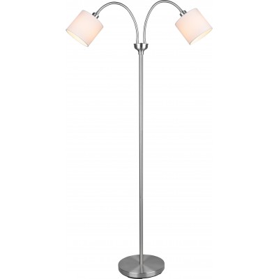 Lámpara de pie Reality Tommy 130×60 cm. Flexible Salón y dormitorio. Estilo moderno. Metal. Color níquel mate