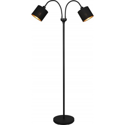 Lámpara de pie Reality Tommy 130×60 cm. Flexible Salón y dormitorio. Estilo moderno. Metal. Color negro