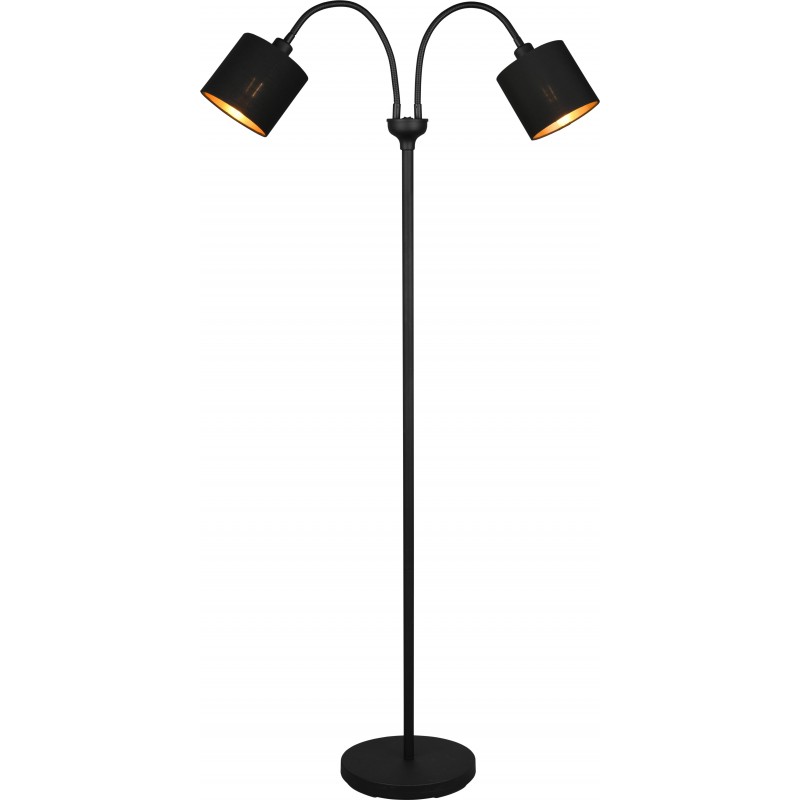 86,95 € Free Shipping | Floor lamp Reality Tommy 130×60 cm. Flexible Living room and bedroom. Modern Style. Metal casting. Black Color