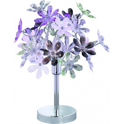 Tischlampe Reality Flower Ø 33 cm. Wohnzimmer und schlafzimmer. Design Stil. Metall. Überzogenes chrom Farbe