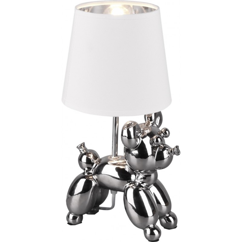 37,95 € Envoi gratuit | Lampe de table Reality Bello 33×17 cm. Salle et chambre. Style moderne. Céramique. Couleur argent