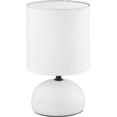Lámpara de sobremesa Reality Luci Ø 14 cm. Salón y dormitorio. Estilo moderno. Cerámica. Color blanco