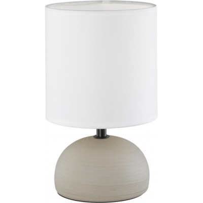 Lámpara de sobremesa Reality Luci Ø 14 cm. Salón y dormitorio. Estilo moderno. Cerámica. Color beige