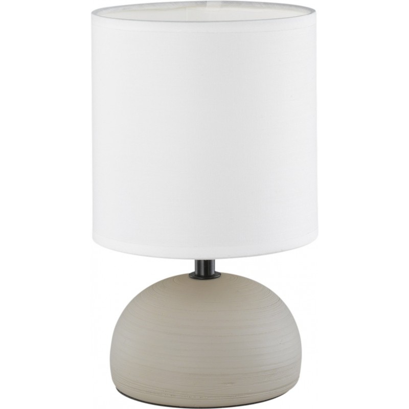 14,95 € Free Shipping | Table lamp Reality Luci Ø 14 cm. Living room and bedroom. Modern Style. Ceramic. Beige Color
