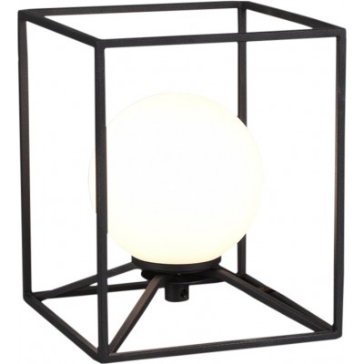 31,95 € Envoi gratuit | Lampe de table Reality Gabbia 18×15 cm. Salle et chambre. Style moderne. Coulée de métal. Couleur noir