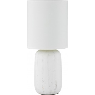 Lámpara de sobremesa Reality Clay Ø 15 cm. Salón y dormitorio. Estilo moderno. Cerámica. Color blanco