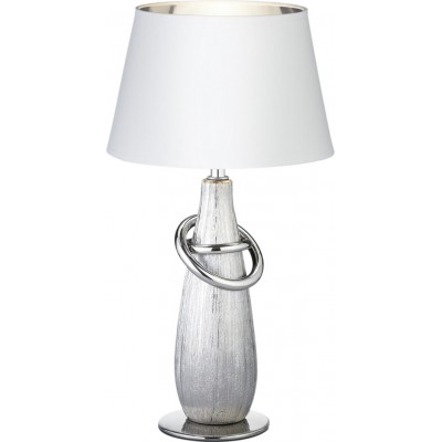 Table lamp Reality Thebes Ø 20 cm. Living room and bedroom. Modern Style. Ceramic. Silver Color