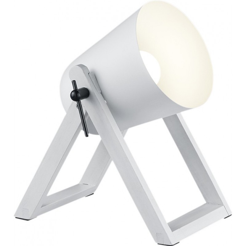 25,95 € Kostenloser Versand | Tischlampe Reality Marc 21×20 cm. Wohnzimmer und schlafzimmer. Modern Stil. Holz. Weiß Farbe