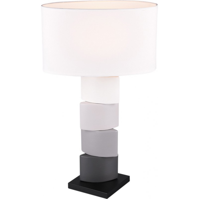 36,95 € Free Shipping | Table lamp Reality Kano 60×35 cm. Living room and bedroom. Modern Style. Ceramic. White Color