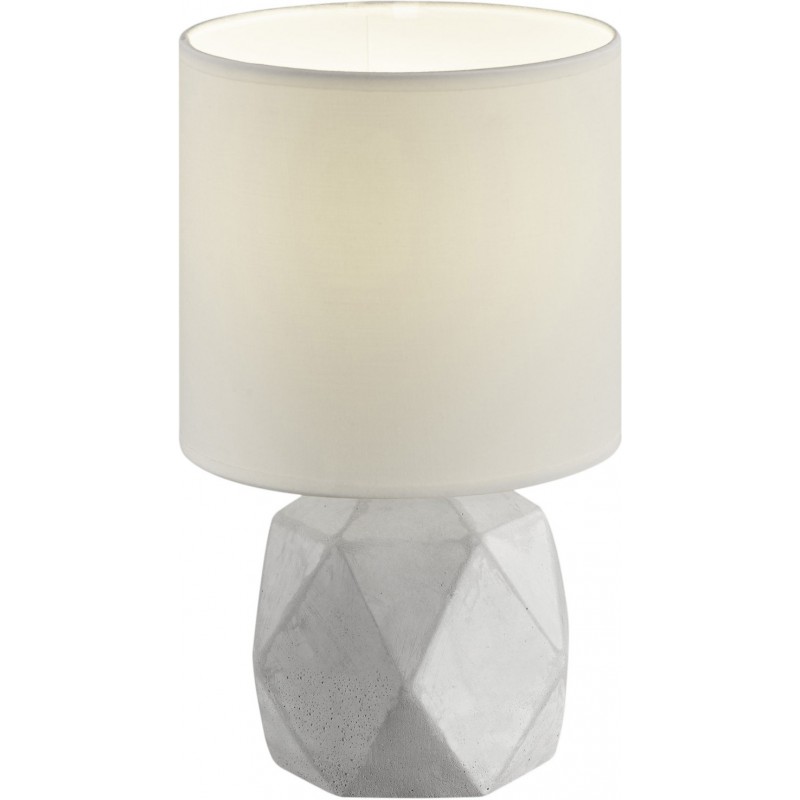 9,95 € Free Shipping | Table lamp Reality Pike Ø 16 cm. Living room and bedroom. Modern Style. Concrete. Gray Color
