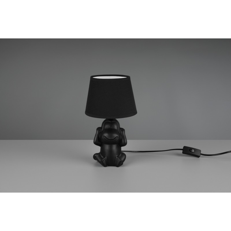 24,95 € Free Shipping | Table lamp Reality Nilson Ø 17 cm. Living room, bedroom and kids zone. Modern Style. Ceramic. Black Color
