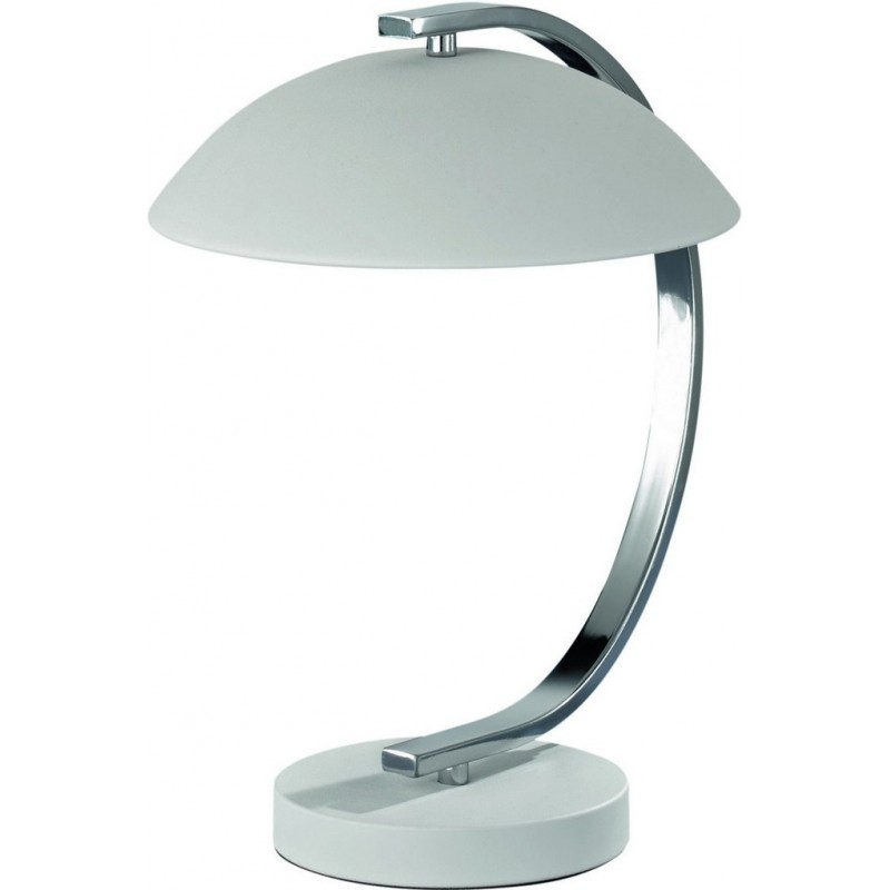 28,95 € Kostenloser Versand | Tischlampe Reality Retro 35×29 cm. Wohnzimmer und schlafzimmer. Klassisch Stil. Metall. Weiß Farbe