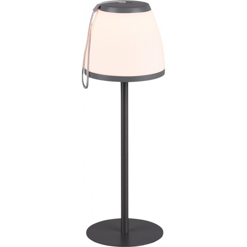 59,95 € Free Shipping | Outdoor lamp Reality Domingo 2W 3000K Warm light. Ø 12 cm. Table Lamp. Integrated LED. Touch function Living room, bedroom and terrace. Modern Style. Plastic and polycarbonate. Anthracite Color