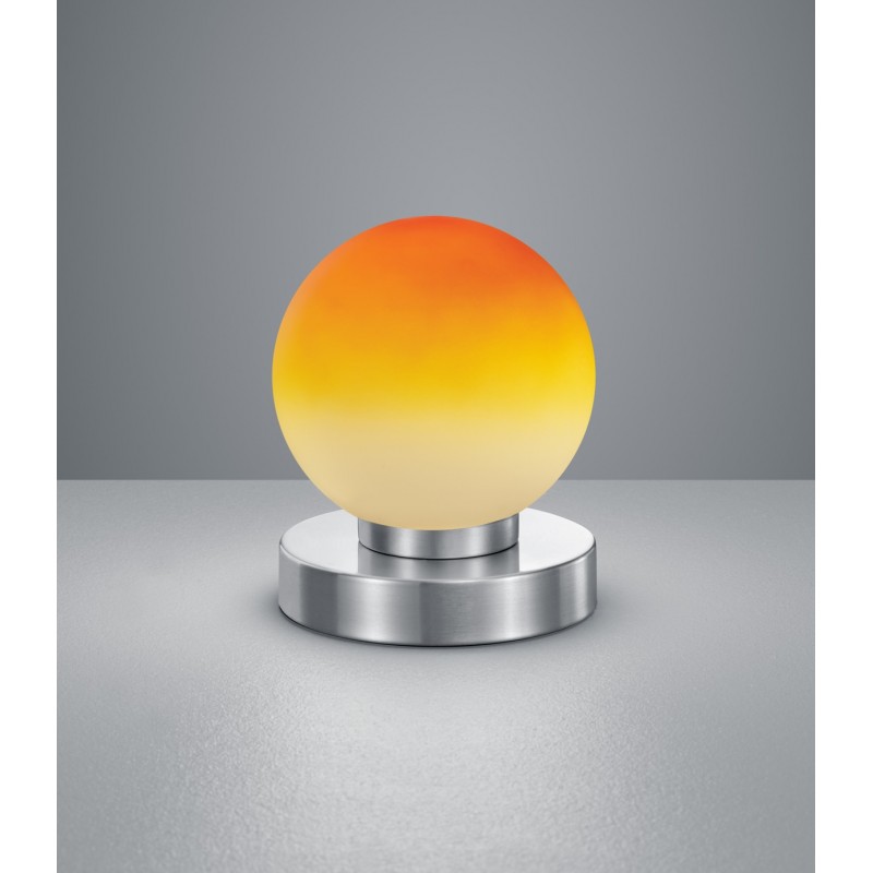 21,95 € Free Shipping | Table lamp Reality Prinz Ø 12 cm. Touch function Living room and bedroom. Design Style. Metal casting. Matt nickel Color