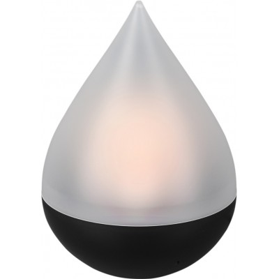 Außenlampe Reality Caldera 0.3W Ø 14 cm. Tischlampe. Austauschbare LED Terrasse und garten. Modern Stil. Plastik und Polycarbonat. Schwarz Farbe