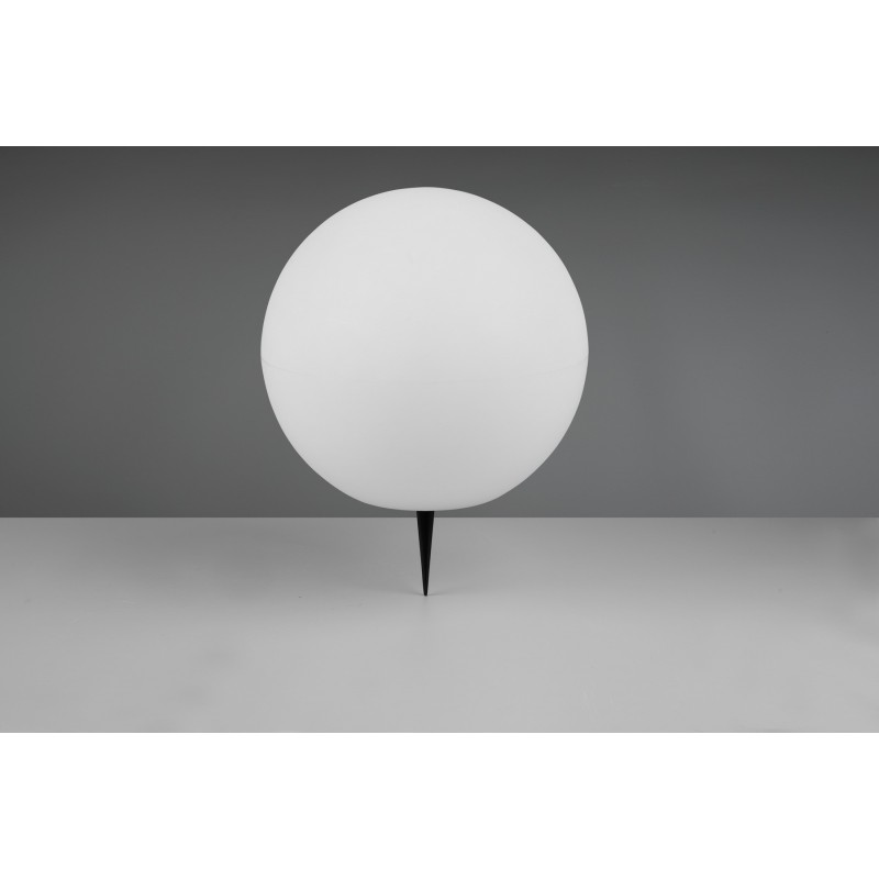 67,95 € Free Shipping | Furniture with lighting Reality Melo 0.6W LED 3000K Warm light. Ø 30 cm. Luminous sphere. Integrated multicolor RGBW LED. Remote control. Darkness sensing Terrace and garden. Modern Style. Plastic and polycarbonate. White Color