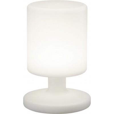 Möbel mit Beleuchtung Reality Barbados 1.5W LED 3000K Warmes Licht. Ø 17 cm. Tischlampe. Integrierte LED Terrasse und garten. Modern Stil. Plastik und Polycarbonat. Weiß Farbe