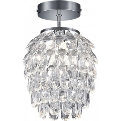 48,95 € Free Shipping | Ceiling lamp Reality Petty Spherical Shape Ø 20 cm. Living room and bedroom. Modern Style. Metal casting. Plated chrome Color