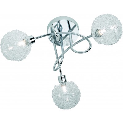 Ceiling lamp Reality Wire Ø 45 cm. Living room and bedroom. Modern Style. Metal casting. Plated chrome Color