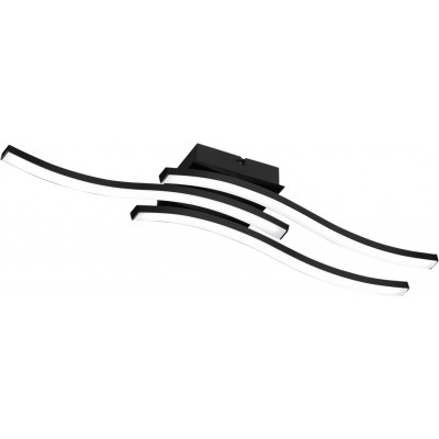 57,95 € Envio grátis | Lâmpada pendurada Reality Route 5W 3000K Luz quente. 56×12 cm. LED integrado Sala de estar e quarto. Estilo moderno. Fundição de metais. Cor preto