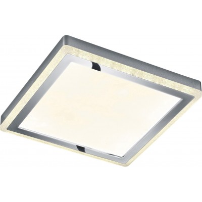 103,95 € Free Shipping | Indoor ceiling light Reality Slide 20W 3000K Warm light. 40×40 cm. Dimmable multicolor RGBW LED. Remote control. Ceiling and wall mounting Living room and bedroom. Modern Style. Plastic and polycarbonate. White Color
