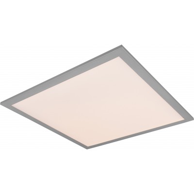 95,95 € Free Shipping | Hanging lamp Reality Gamma 18W 45×45 cm. Dimmable multicolor RGBW LED. Remote control Living room and bedroom. Modern Style. Metal casting. Gray Color