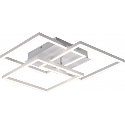 129,95 € Envio grátis | Lâmpada pendurada Reality Mobile 28W 42×39 cm. LED RGBW multicolorido integrado. Luz direcional. Controle remoto Sala de estar e quarto. Estilo moderno. Fundição de metais. Cor branco