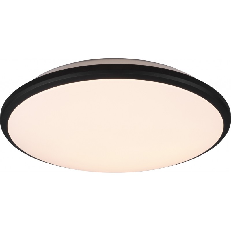 29,95 € Free Shipping | Indoor ceiling light Reality Limbus 21W 3000K Warm light. Ø 34 cm. Integrated LED. Ceiling and wall mounting Living room and bedroom. Modern Style. Plastic and polycarbonate. Black Color