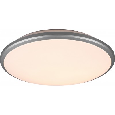 Indoor ceiling light Reality Limbus 21W 3000K Warm light. Ø 34 cm. Integrated LED. Ceiling and wall mounting Living room and bedroom. Modern Style. Plastic and polycarbonate. Gray Color