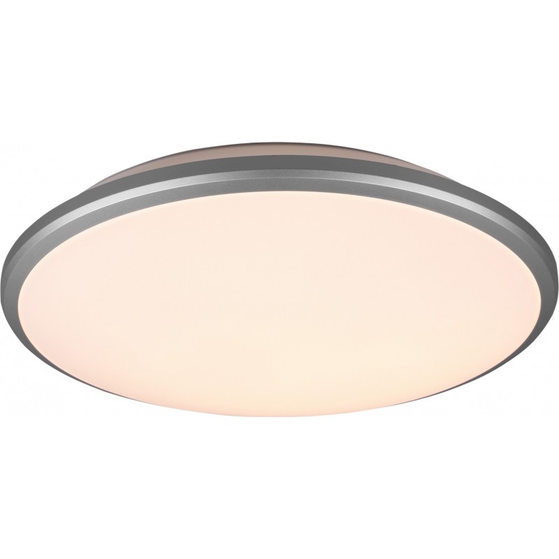 29,95 € Free Shipping | Indoor ceiling light Reality Limbus 21W 3000K Warm light. Ø 34 cm. Integrated LED. Ceiling and wall mounting Living room and bedroom. Modern Style. Plastic and polycarbonate. Gray Color