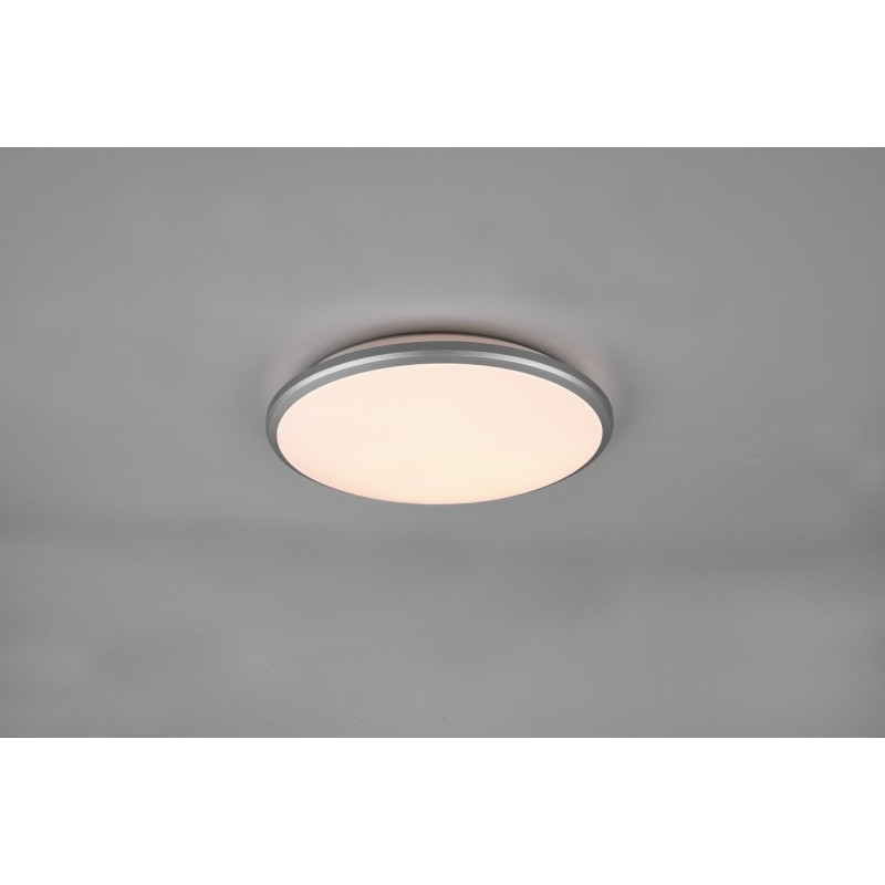 29,95 € Free Shipping | Indoor ceiling light Reality Limbus 21W 3000K Warm light. Ø 34 cm. Integrated LED. Ceiling and wall mounting Living room and bedroom. Modern Style. Plastic and polycarbonate. Gray Color