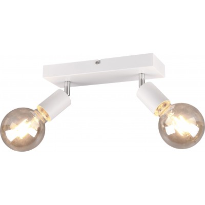 27,95 € Free Shipping | Ceiling lamp Reality Vannes 26×13 cm. Living room and bedroom. Modern Style. Metal casting. White Color