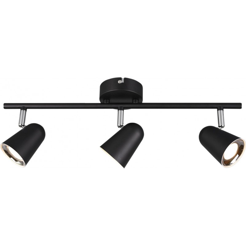 57,95 € Free Shipping | Indoor spotlight Reality Toulouse 3.5W 3000K Warm light. 48×17 cm. Integrated LED. Ceiling and wall mounting Living room and bedroom. Modern Style. Plastic and polycarbonate. Black Color