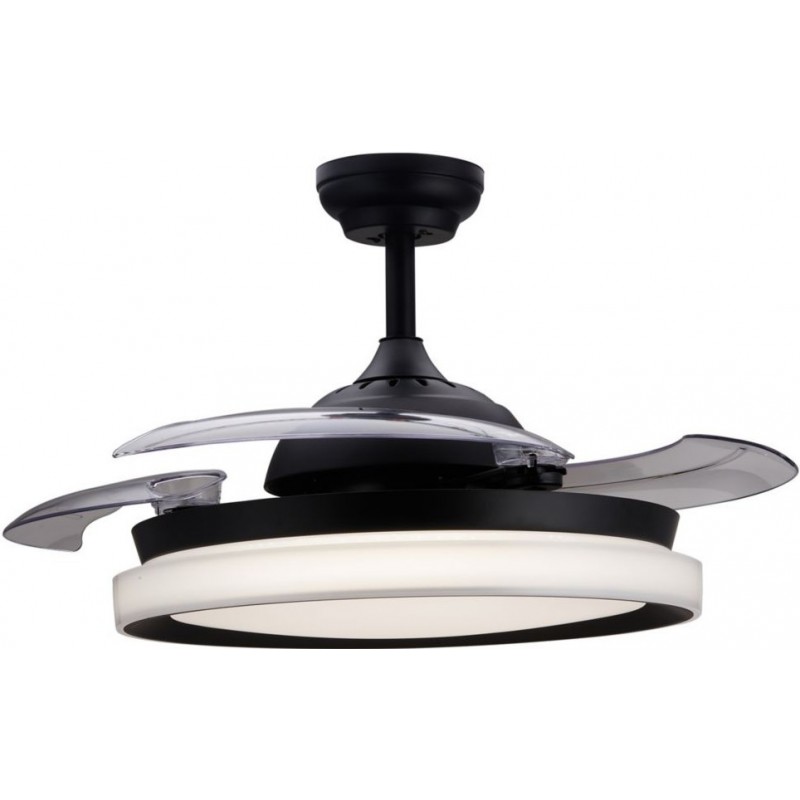 235,95 € Envoi gratuit | Ventilateur de plafond avec lumière Philips Bliss 63W Façonner Ronde Ø 51 cm. CC Moteur à courant continu Salle, salle à manger et bureau. Style conception. Couleur noir