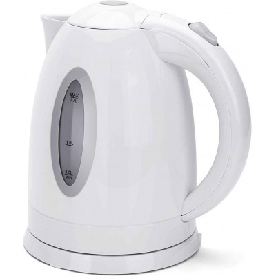 Kitchen appliance 2200W 23×22 cm. Electric water kettle. Auto power off and boil dry protection system. 1.7 liters PMMA. White Color