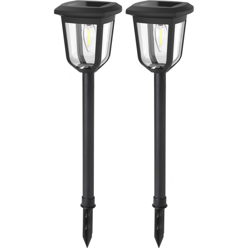Luminous beacon 0.3W 3000K Warm light. 55×13 cm. Water resistant. Automatic power on and off PMMA and Polycarbonate. Black Color
