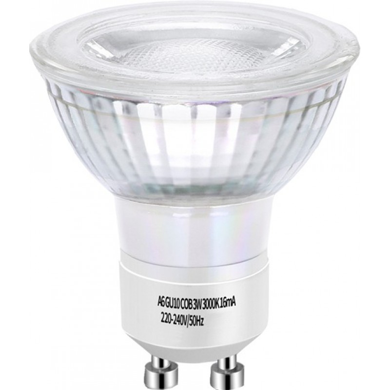 12,95 € Kostenloser Versand | 5 Einheiten Box LED-Glühbirne 3W GU10 LED 3000K Warmes Licht. Ø 5 cm. Kristall