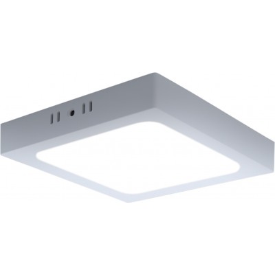 5,95 € Envio grátis | Luz de teto interna 12W 6500K Luz fria. 17×17 cm. Lâmpada de teto LED Cor branco