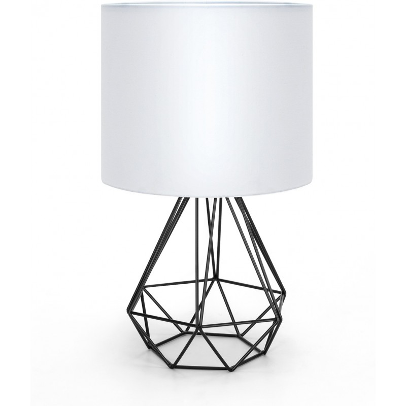 19,95 € Envoi gratuit | Lampe de table 40W 32×18 cm. Style rétro et industriel. Acier. Couleur blanc