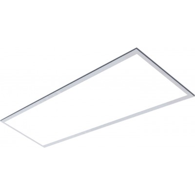 37,95 € Kostenloser Versand | LED-Panel 40W 6500K Kaltes Licht. Rechteckige Gestalten 120×30 cm. Aluminium und PMMA. Weiß Farbe