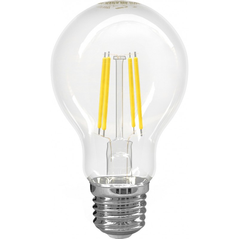 8,95 € Free Shipping | 5 units box LED light bulb 6W E27 LED A60 6500K Cold light. Ø 6 cm. Edison-LED Retro and vintage Style. Crystal