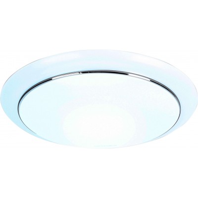 18,95 € Free Shipping | Indoor ceiling light 20W 6500K Cold light. Round Shape Ø 34 cm. LED ceiling lamp. diamond design Metal casting and Polycarbonate. White Color