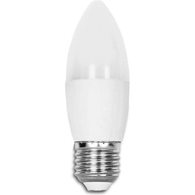 Boîte de 5 unités Ampoule LED 6W E27 Ø 3 cm. Bougie LED Couleur blanc