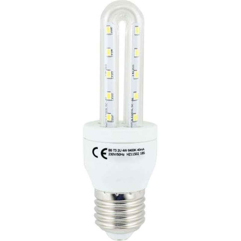 11,95 € Free Shipping | 5 units box LED light bulb 4W E27 3000K Warm light. 12 cm