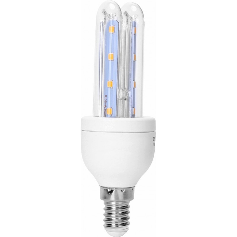 11,95 € Free Shipping | 5 units box LED light bulb 4W E14 LED 3000K Warm light. 12 cm