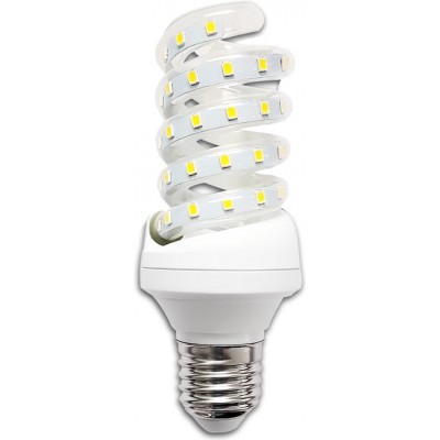 18,95 € Free Shipping | 5 units box LED light bulb 11W E27 3000K Warm light. 13 cm. LED spiral