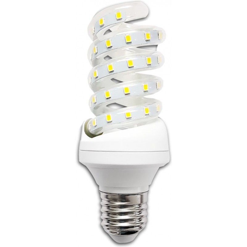 18,95 € Free Shipping | 5 units box LED light bulb 11W E27 3000K Warm light. 13 cm. LED spiral