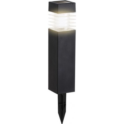Caja de 12 unidades Baliza luminosa 0.8W 6500K Luz fría. 37×6 cm. Resistente al agua. Encendido y apagado automático PMMA y Policarbonato. Color negro