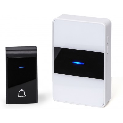8 units box Home appliance 0.3W Doorbell. Wireless and portable for outdoors. Waterproof. Adjustable volume. 36 Melodies ABS and Acrylic. White and black Color